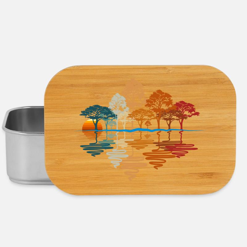 HERBSTWALD, WALD - Lunch Box - Silber