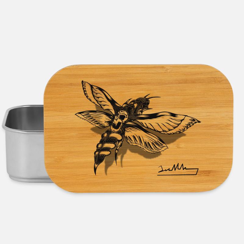 Moth - Lunch Box - silver