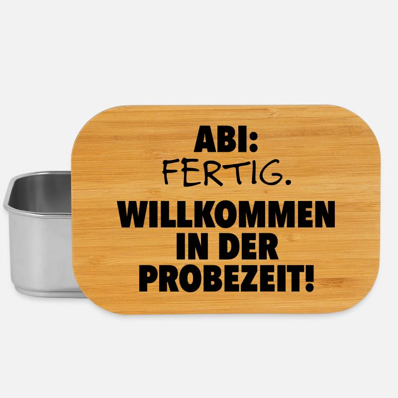 Abitur finished - Lunch Box - silver