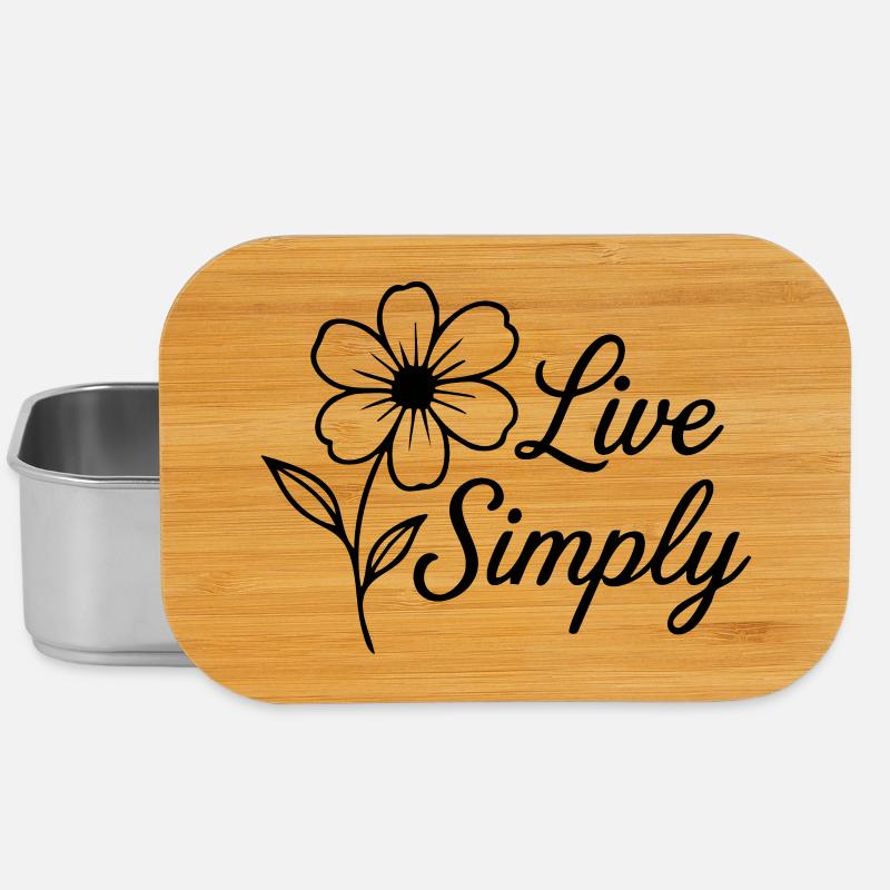 Live Simply - Lunch Box - Silber