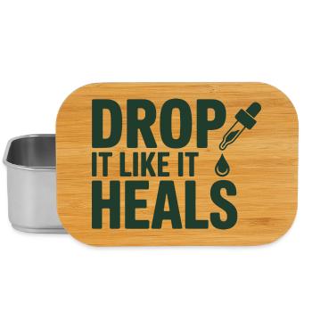 Homöopathie Lass es ab, als würde es professionell heilen. - Lunch Box - Silber - Vorne