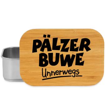 Pälzer Buwe Unnerwegs - Pfälzer Männer auf Tour - Lunch Box - Silber - Vorne