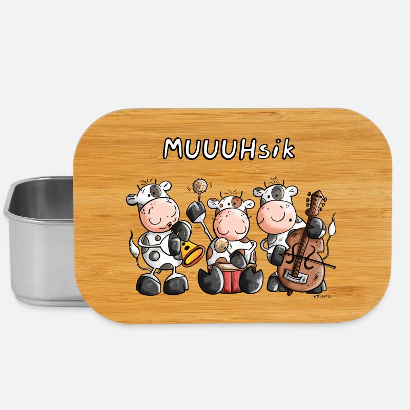 MUUUHsik Kühe - Lunch Box - Silber