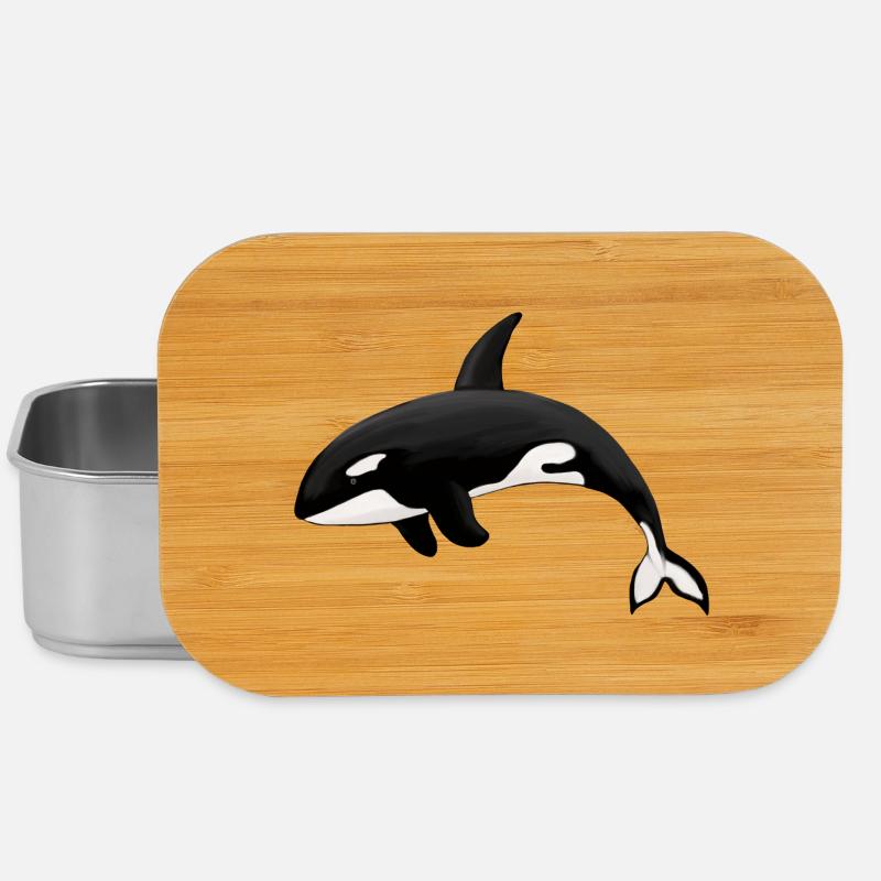 Orca Killerwal Schwertwal Orka - Lunch Box - Silber