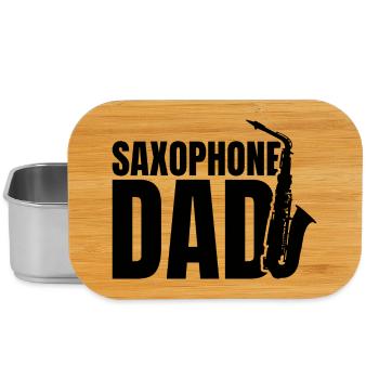 Saxophone Papa - Lunch Box - silver - Front
