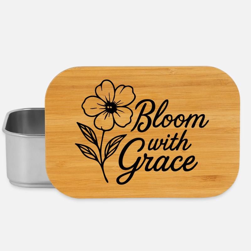 Bloom with Grace - Lunch Box - Silber