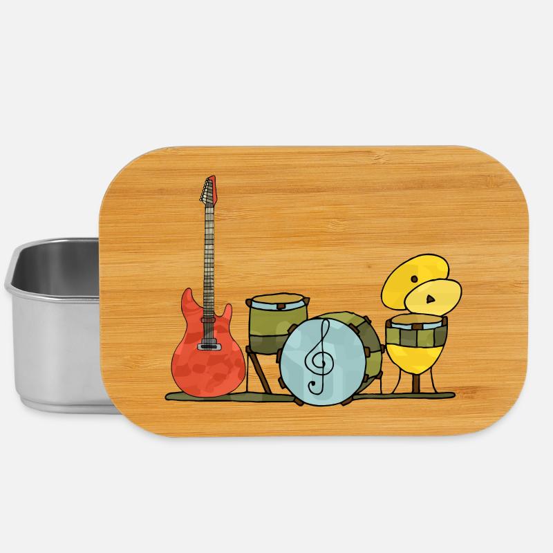 Instruments de musique - Boîte à goûter - argent