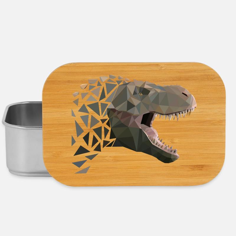 Polygone T-Rex / Tyrannosaurus Rex - Boîte à goûter - argent