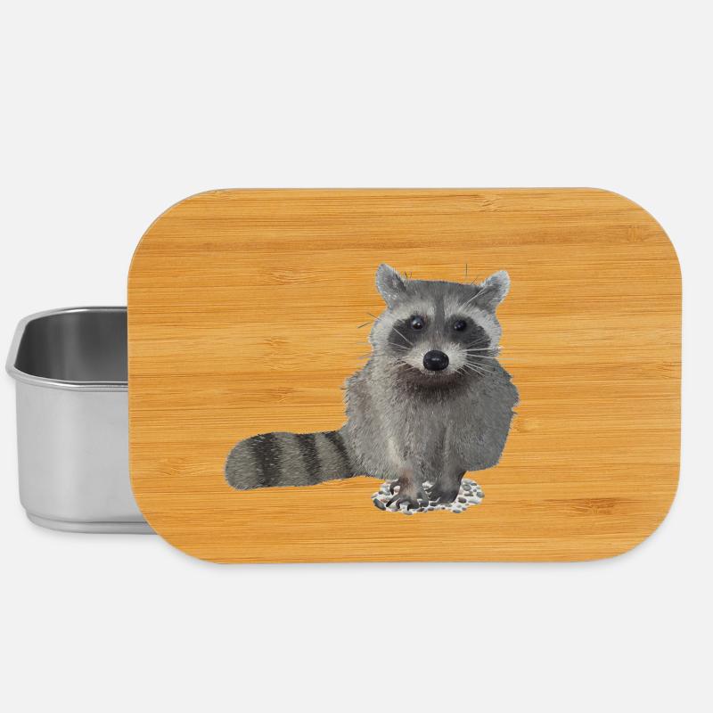 Waschbär - Lunch Box - Silber