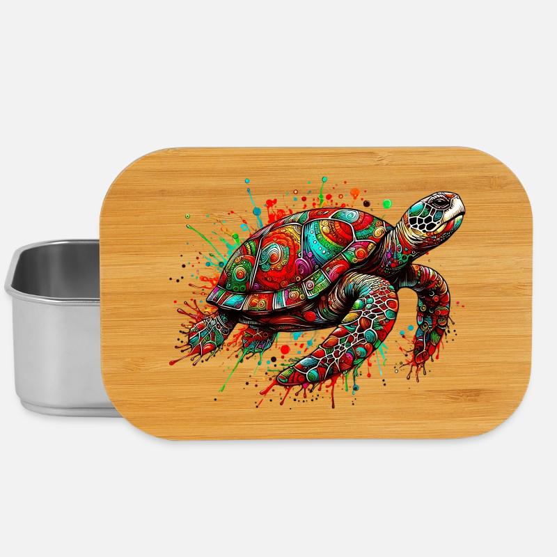 Schildkröte - Lunch Box - Silber