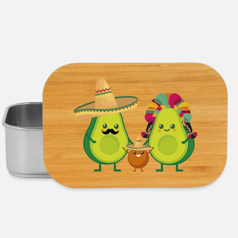 Avocat mexicain - Boîte à goûter - argent