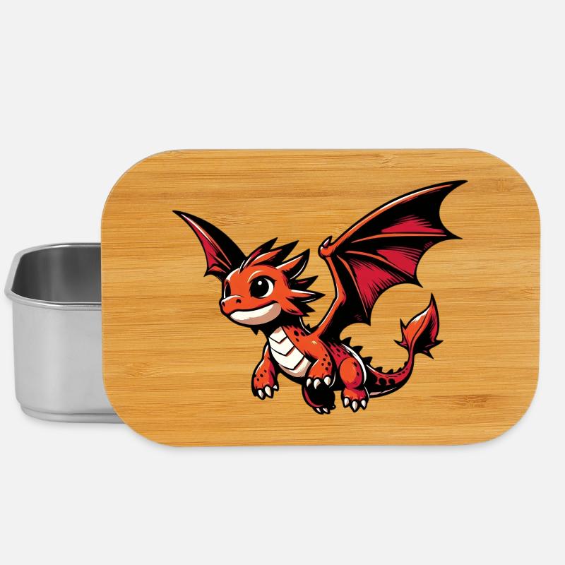 Drache - Lunch Box - Silber