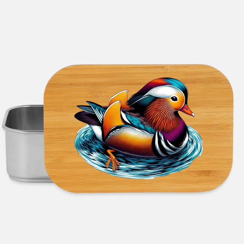 Mandarinente - Lunch Box - Silber
