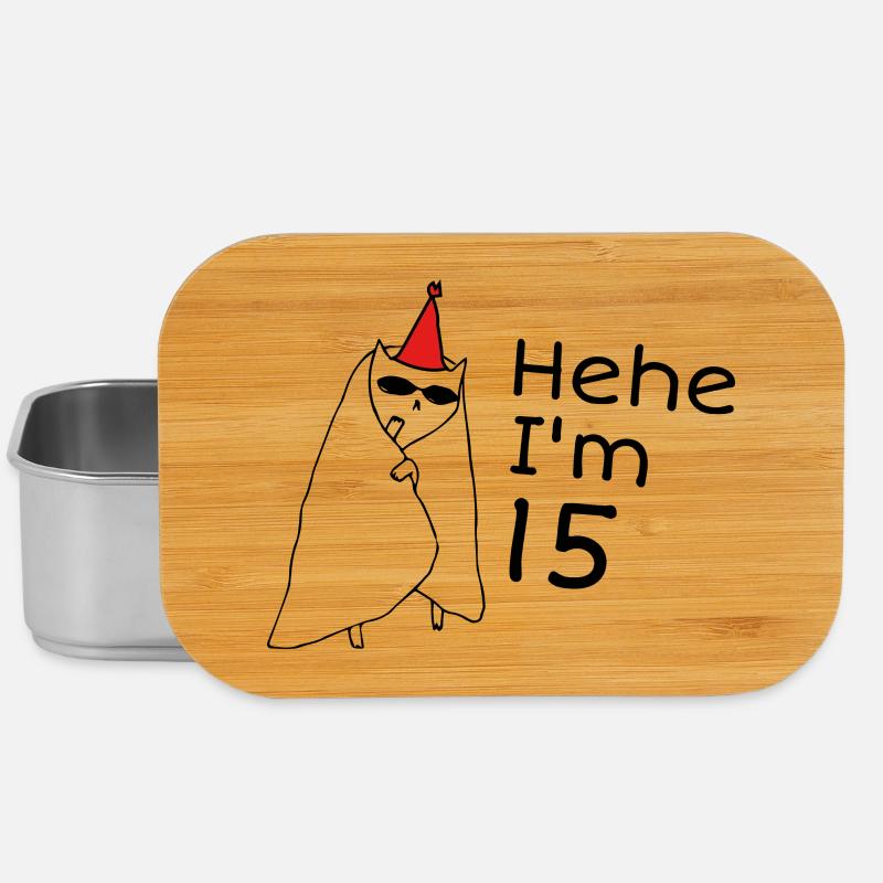 15th Anniversary - 15th Anniversary Gift - Lunch Box - silver