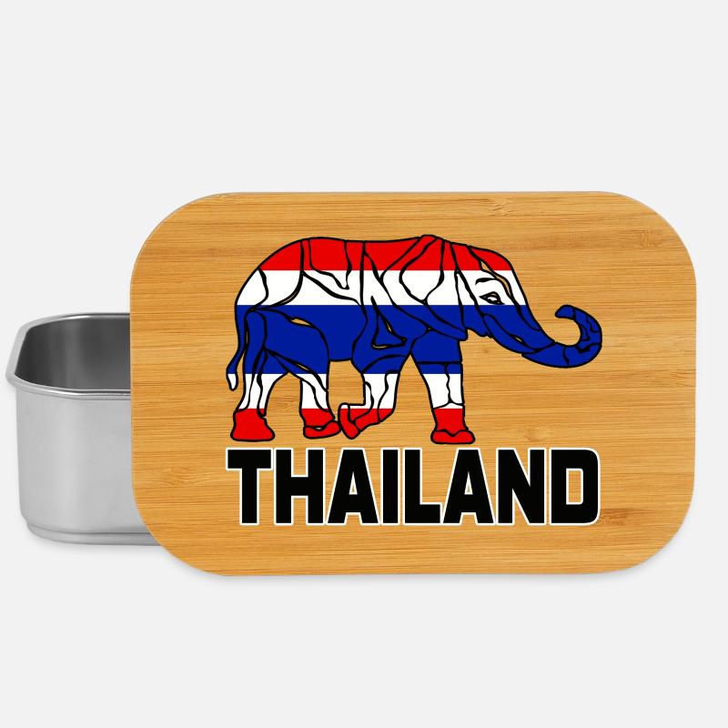 Thailand Elephant / Gift / Gift Idea - Lunch Box - silver