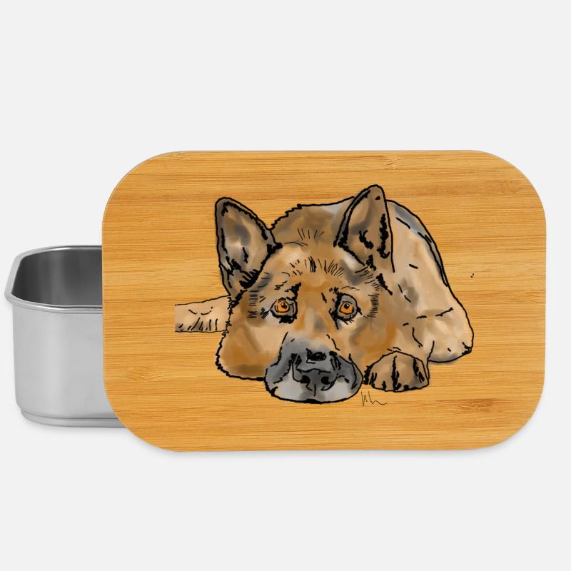 Deutscher Schäferhund - Lunch Box - Silber