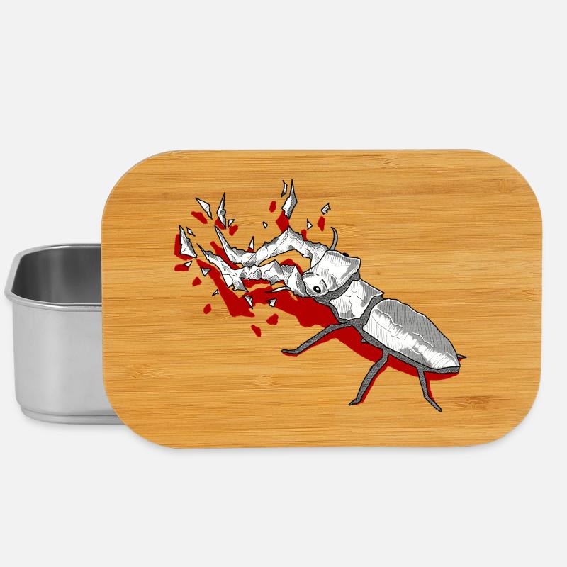 roter Drachen - Lunch Box - Silber
