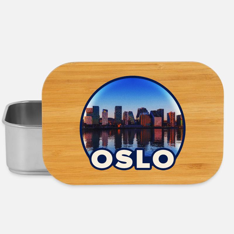 Reflet de la ligne d’horizon d’Oslo - Boîte à goûter - argent