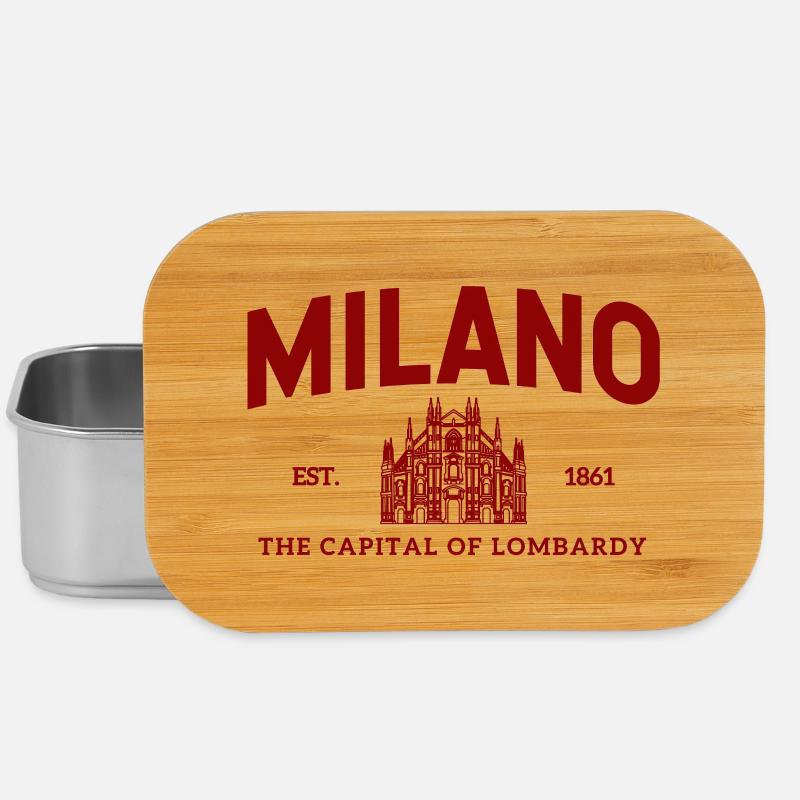 Milano Est. 1861 Cathedral Logo - Lunch Box - Silber