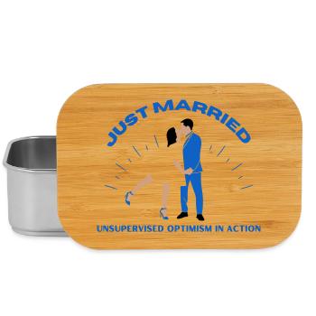 just married | Wedding - Lunch Box - silver - Front
