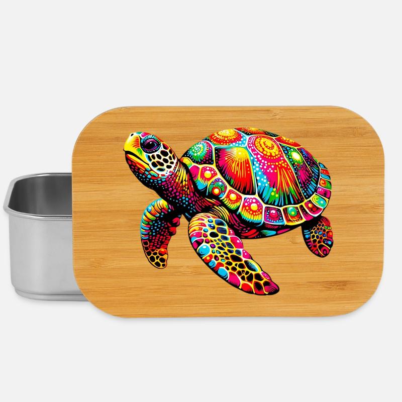 Tortue - Boîte à goûter - argent