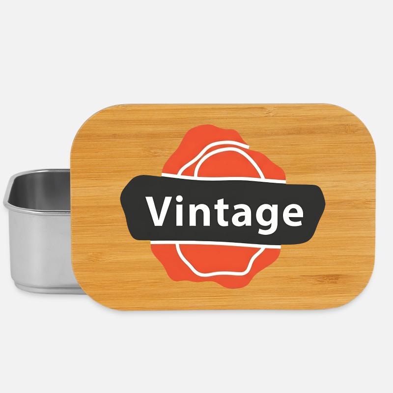 Art vintage rétro à l’ancienne - Boîte à goûter - argent