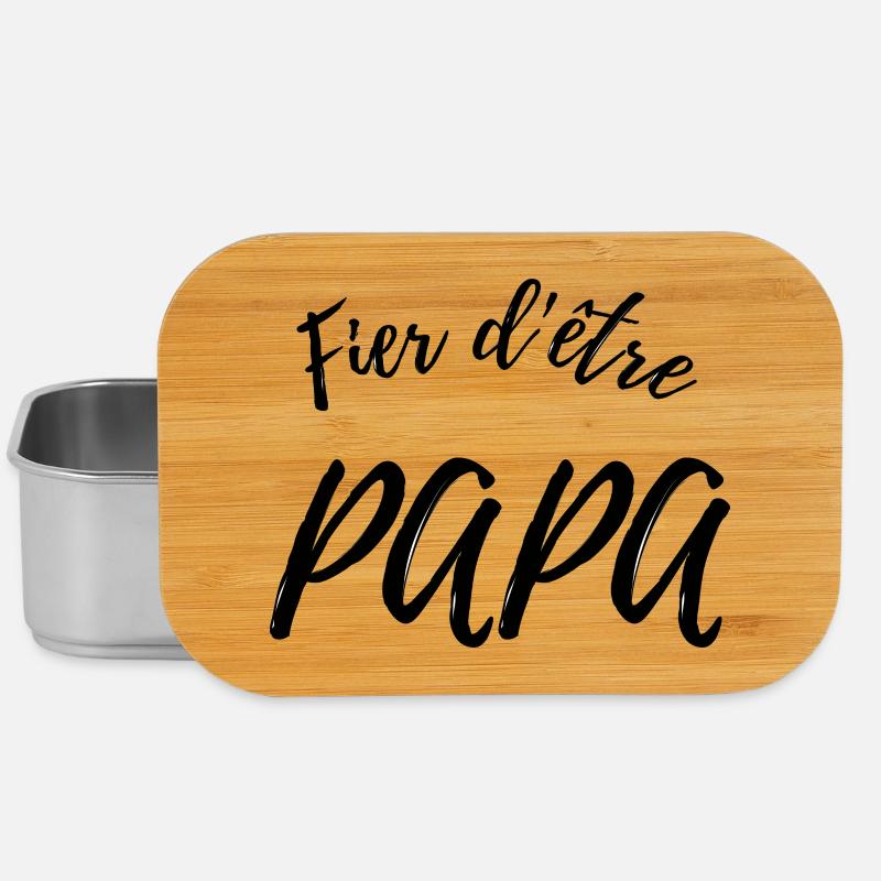 Fier d'être papa - élégant - Boîte à goûter - argent