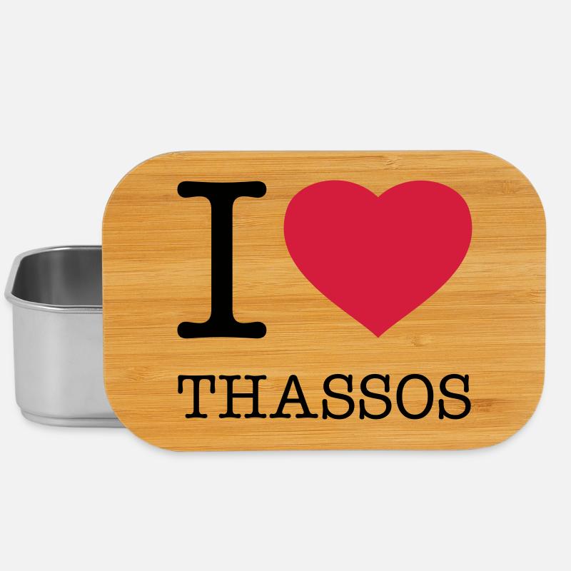 I LOVE THASSOS - Lunch Box - Silber