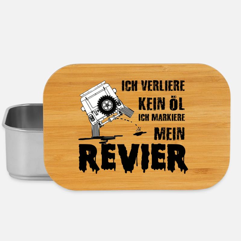 Defender land.rover lustig Geschenk idee - Lunch Box - Silber