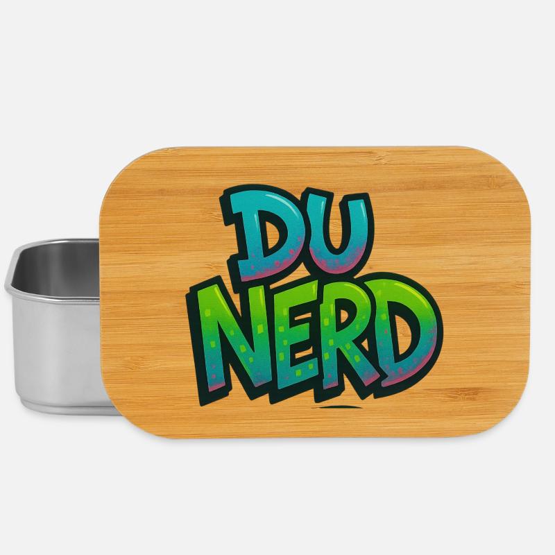 Nerd design with gradient - Lunch Box - silver