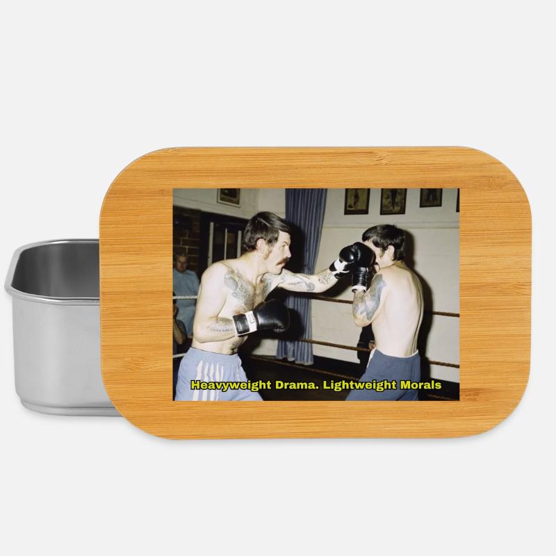 Boxkampf mit moralischer Botschaft - Lunch Box - Silber