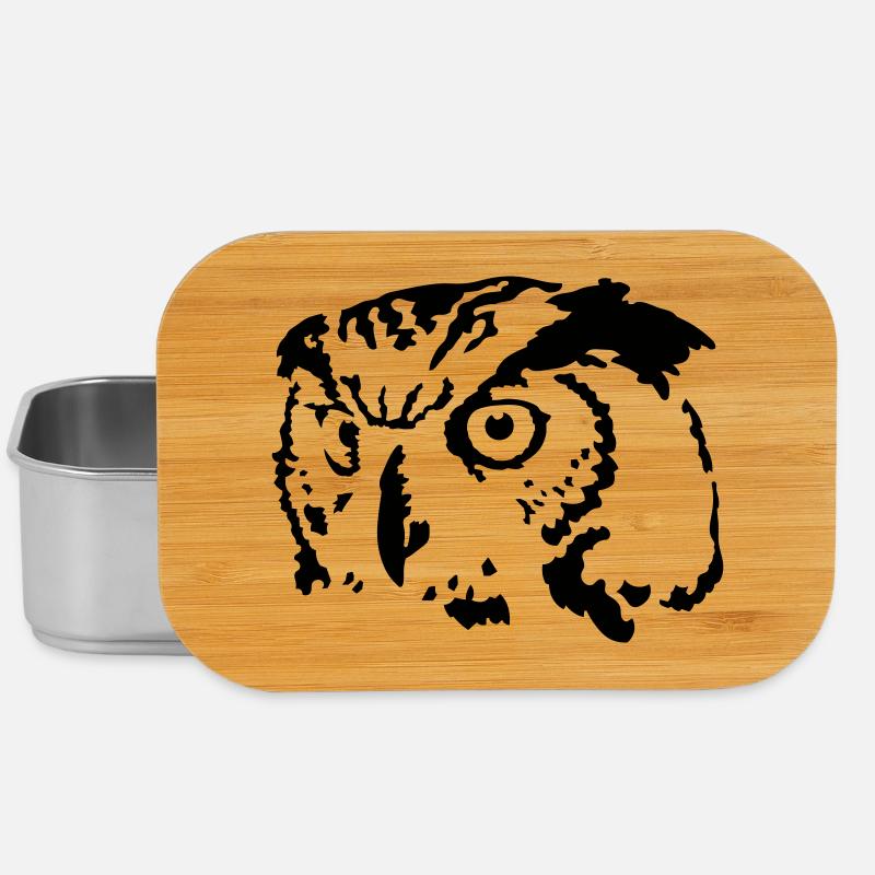 Eule - Lunch Box - Silber