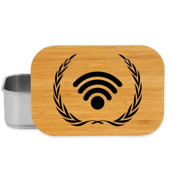 Wlan Internet Kranz - Lunch Box - Silber - Vorne
