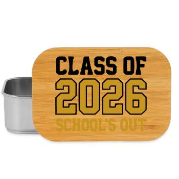 Logo des écoles de la promotion 2026 - Boîte à goûter - argent - Devant