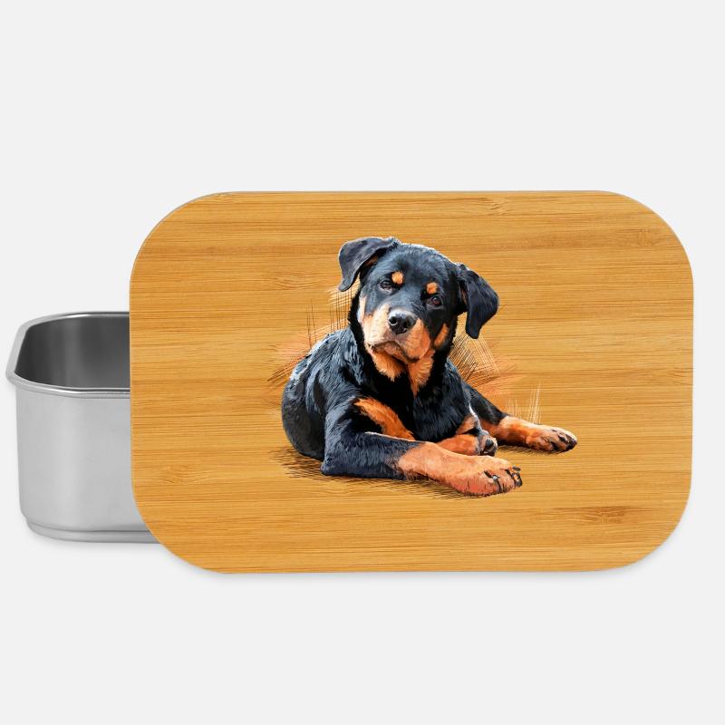 Rottweiler - Lunch Box - Silber