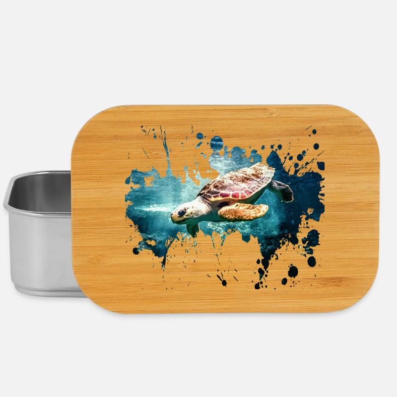Petcontest Schildkröte - Lunch Box - Silber