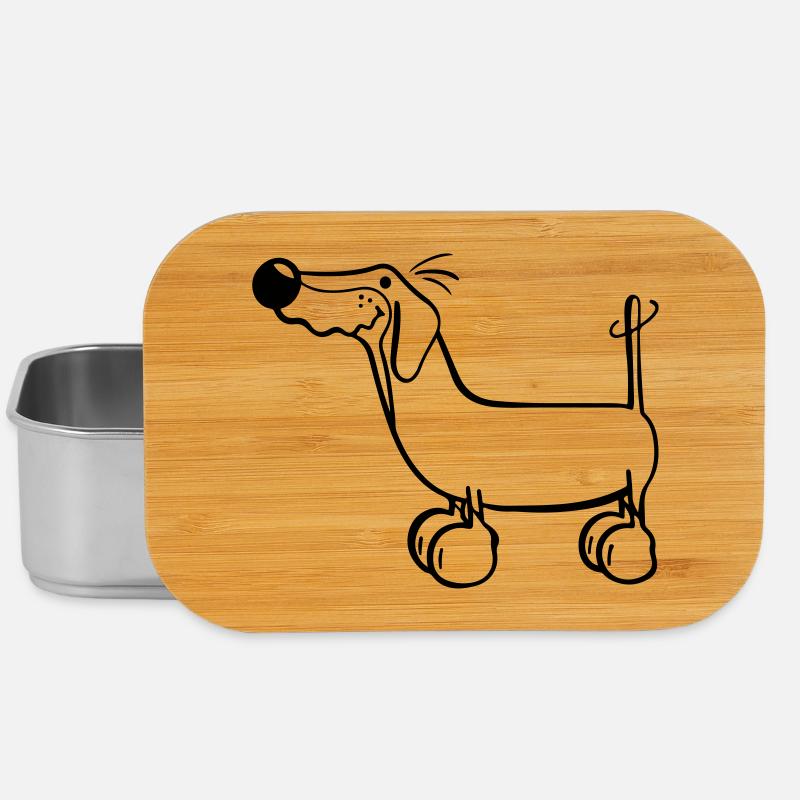 Funny Dachshund - Lunch Box - silver