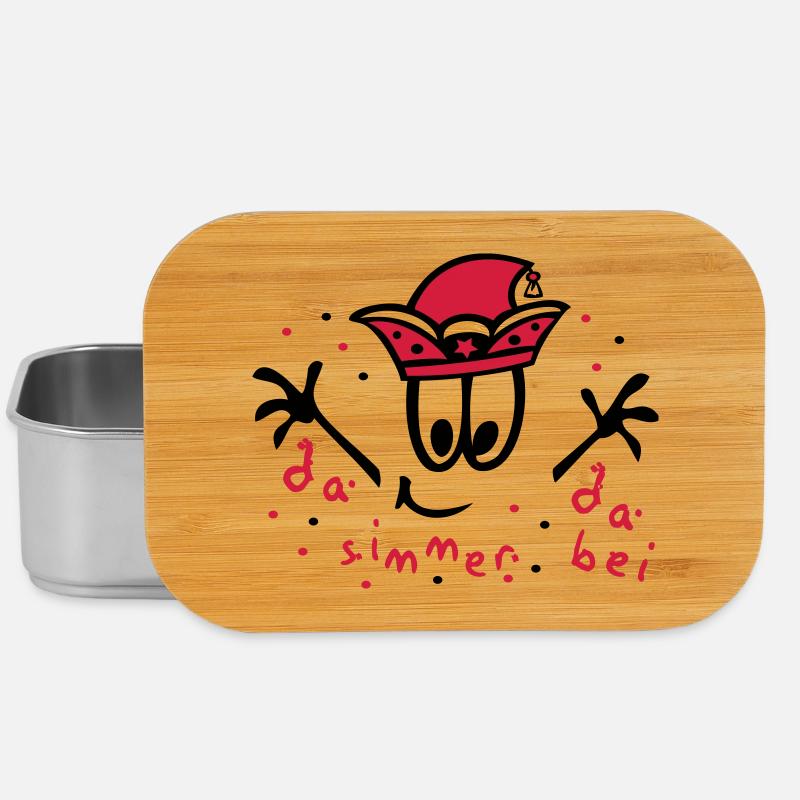 Fasching mit Konfetti, Karneval - Lunch Box - Silber