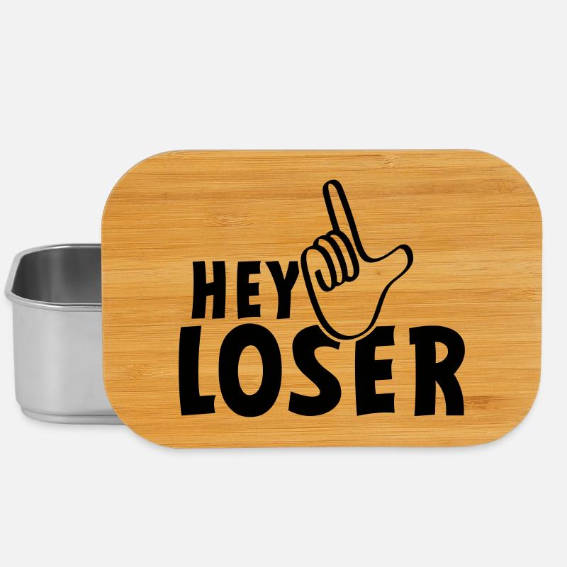 Hey loser. losers, weirdos, silly, neurd.... - Lunch Box - silver