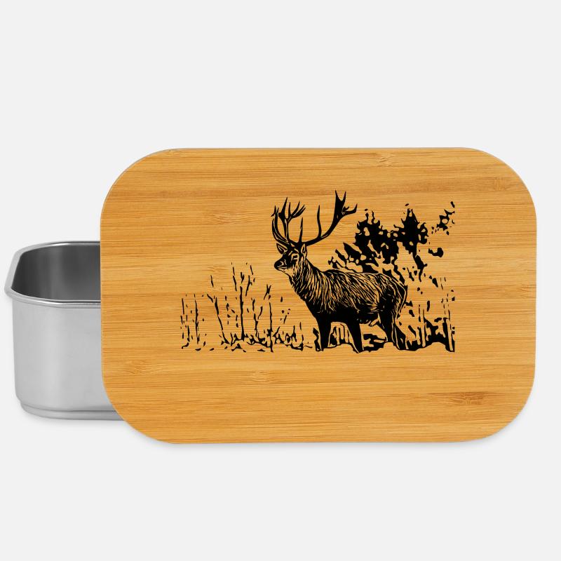 Hirsch - Lunch Box - Silber