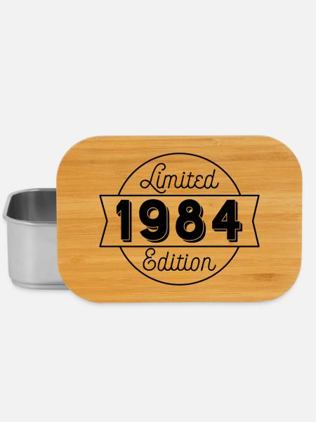 Geburtsjahr 1984 - Lunch Box - Silber