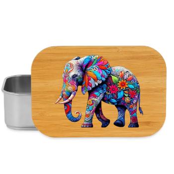 Éléphant - Boîte à goûter - argent - Devant