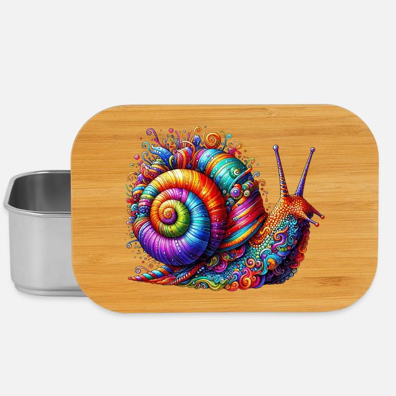 Schnecke - Lunch Box - Silber