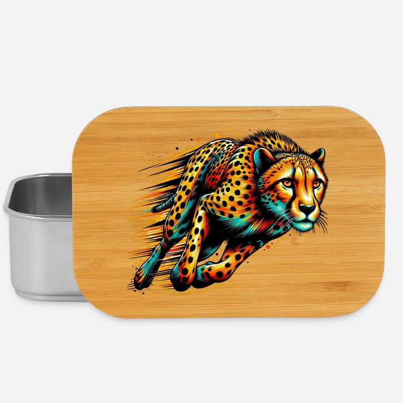 Cheetah - Lunch Box - silver