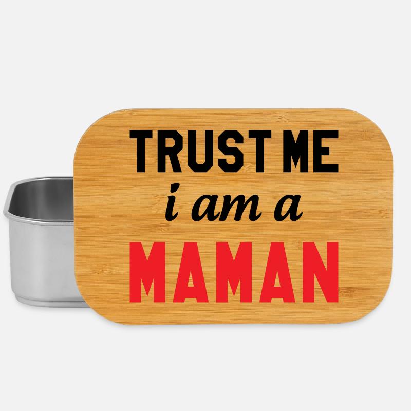 Trust me I am Maman - Lunch Box - silver