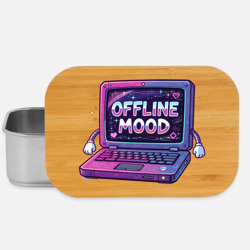 Y2K Retro – Offline Mood - Lunch Box - Silber