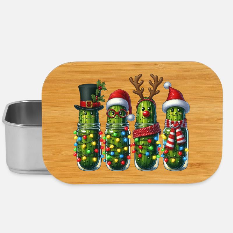 Concombres Lumières de Noël - Boîte à goûter - argent