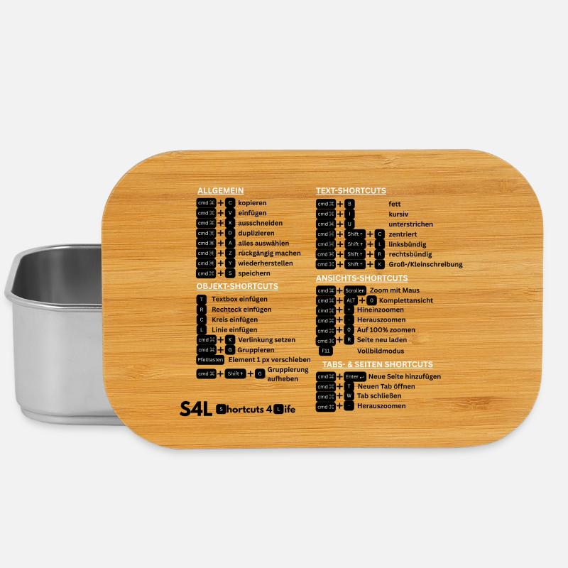 SL Shortcuts Mac – Cmd Pro! Content Creator - Lunch Box - silver