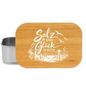 Salz im Haar Glück im Herzen - Lunch Box - Silber - Vorne
