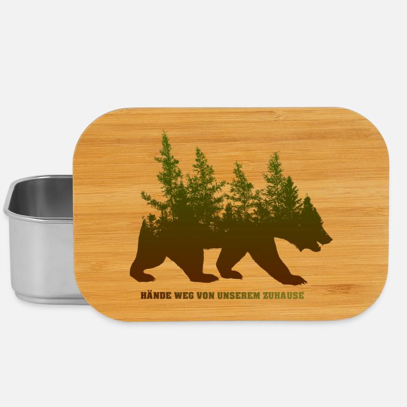 BÄR ZUHAUSE - Lunch Box - Silber